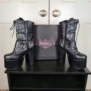 Demonia Boots (Synthetic Leather Boots)